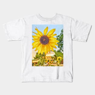 Taos Sunflower by Debra Martz Kids T-Shirt